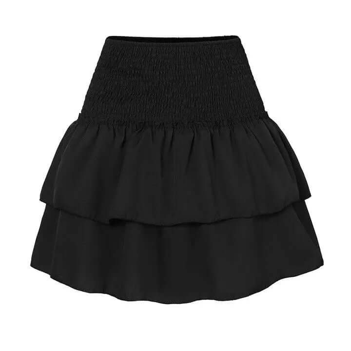 Women's Summer Mini Skirt: High-Waisted, Flowy Ruffle