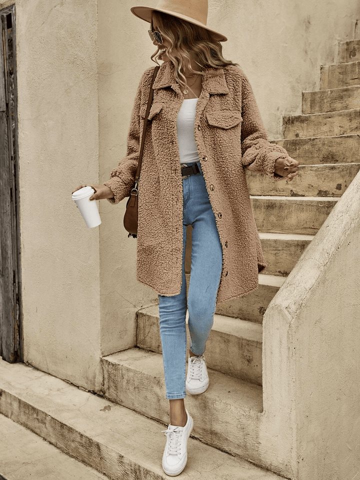 Women's Long Knit Cardigan - Button Down, Lightweight Layer