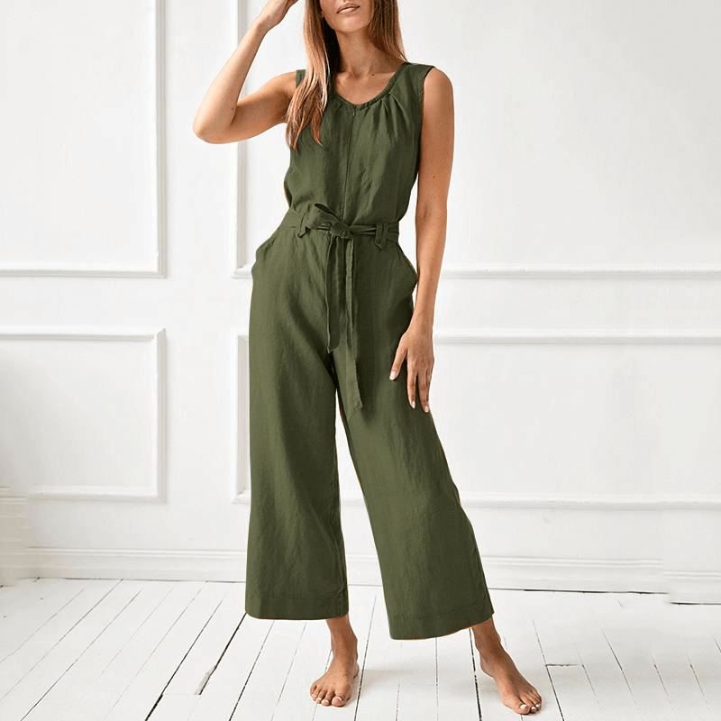 Women's Relaxed Fit Wide Leg Jumpsuit