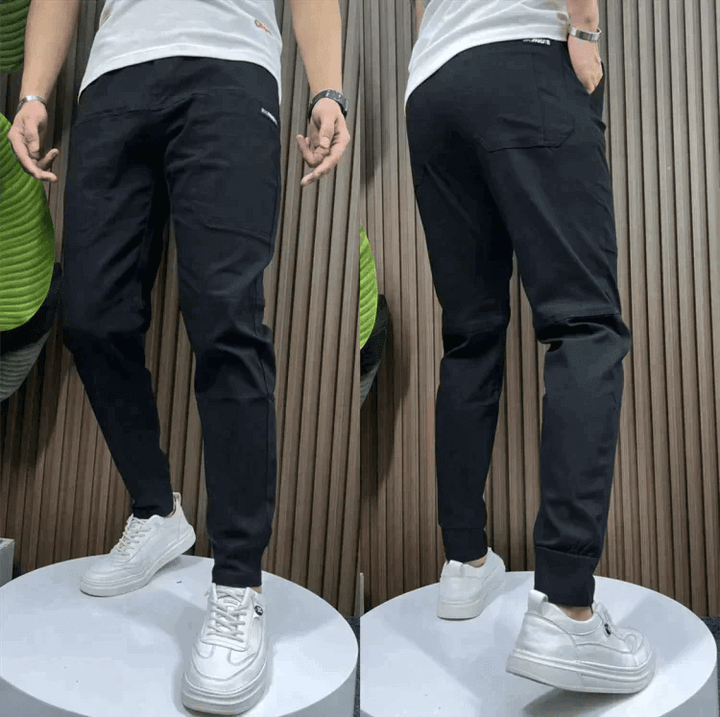 Men's Tapered Joggers: Stretch Fabric, Elastic Waist