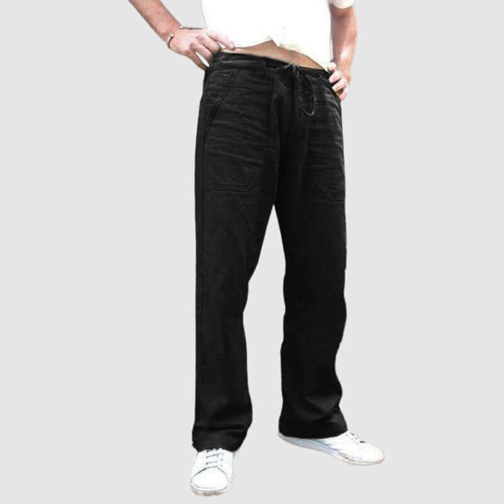 Men's Relaxed-Fit Drawstring Casual Trousers