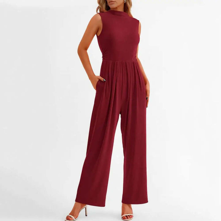 Elegant Women's Wide-Leg Formal Jumpsuit