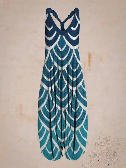 Women's Bohemian Halter Neck Jumpsuit