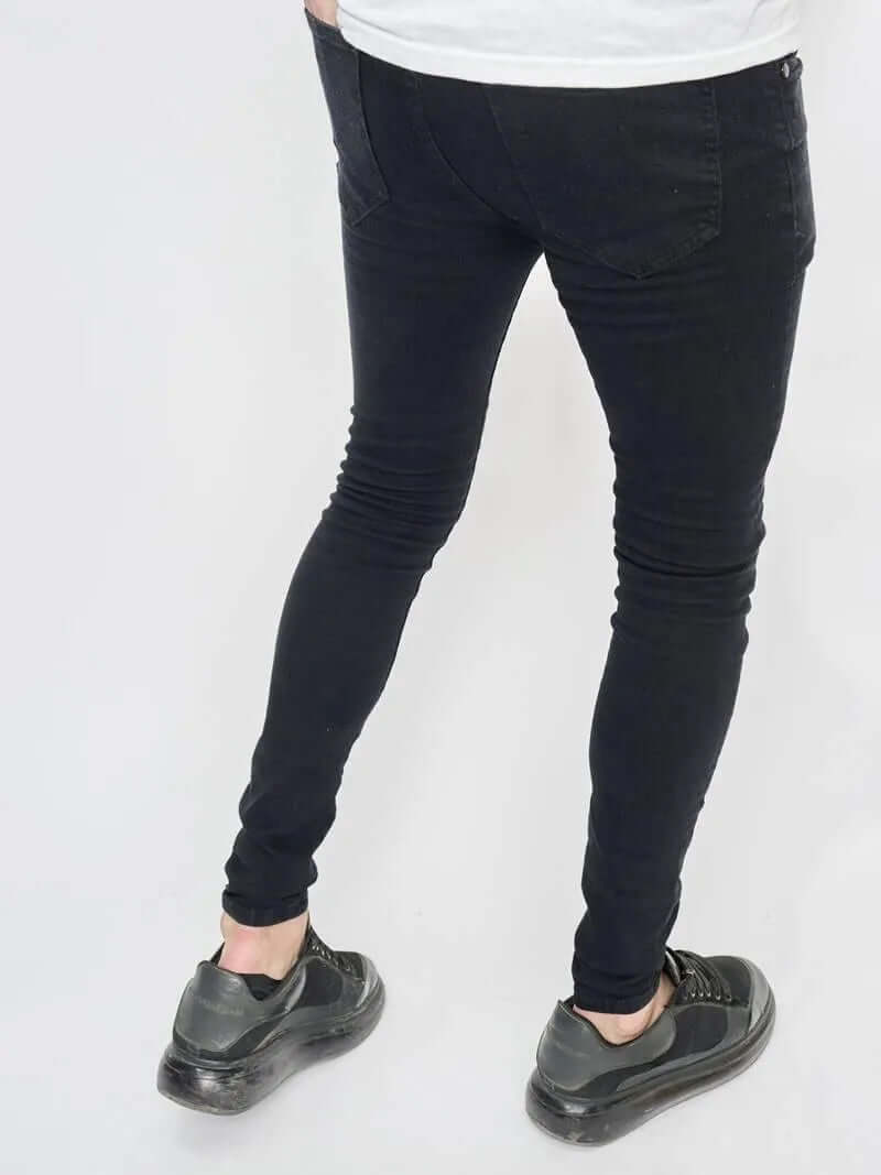Men's Distressed Skinny Jeans: Ripped, Stretch Fit