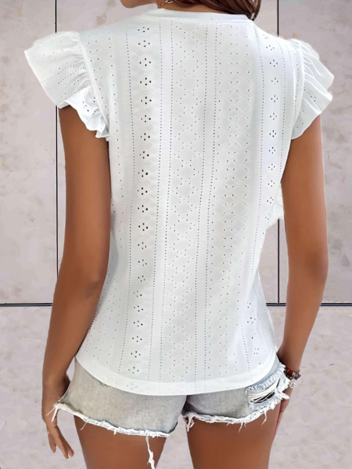 Women's Sleeveless Ruffled Casual Top