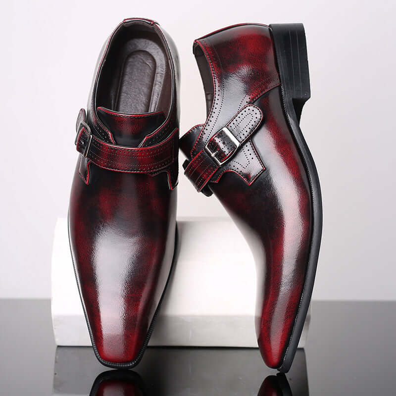 Men's Patent Leather Monk Shoes: Formal & Stylish Footwear