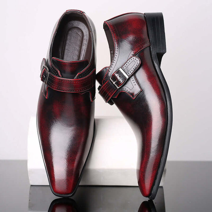 Men's Patent Leather Monk Shoes: Formal & Stylish Footwear