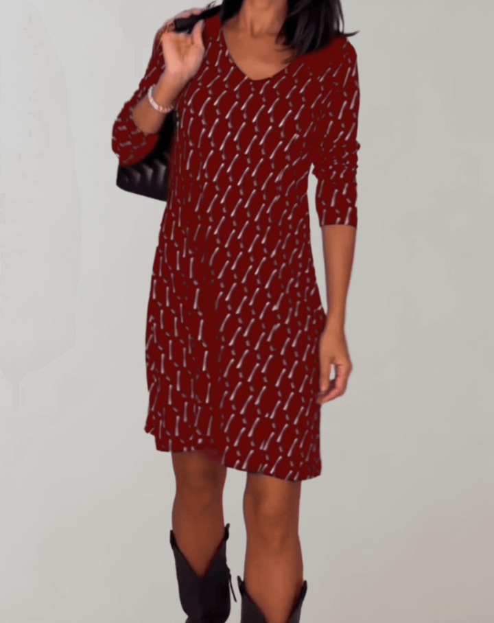Women's Summer Floral Print A-Line Dress