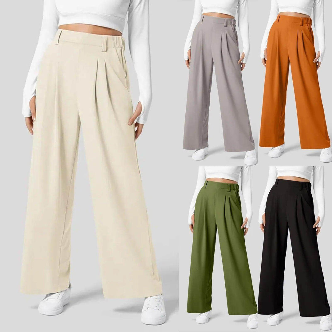 Women's Elasticated Long Trousers: Comfort & Style