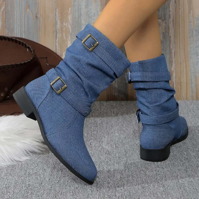 Women's Stylish Midi Ankle Boots