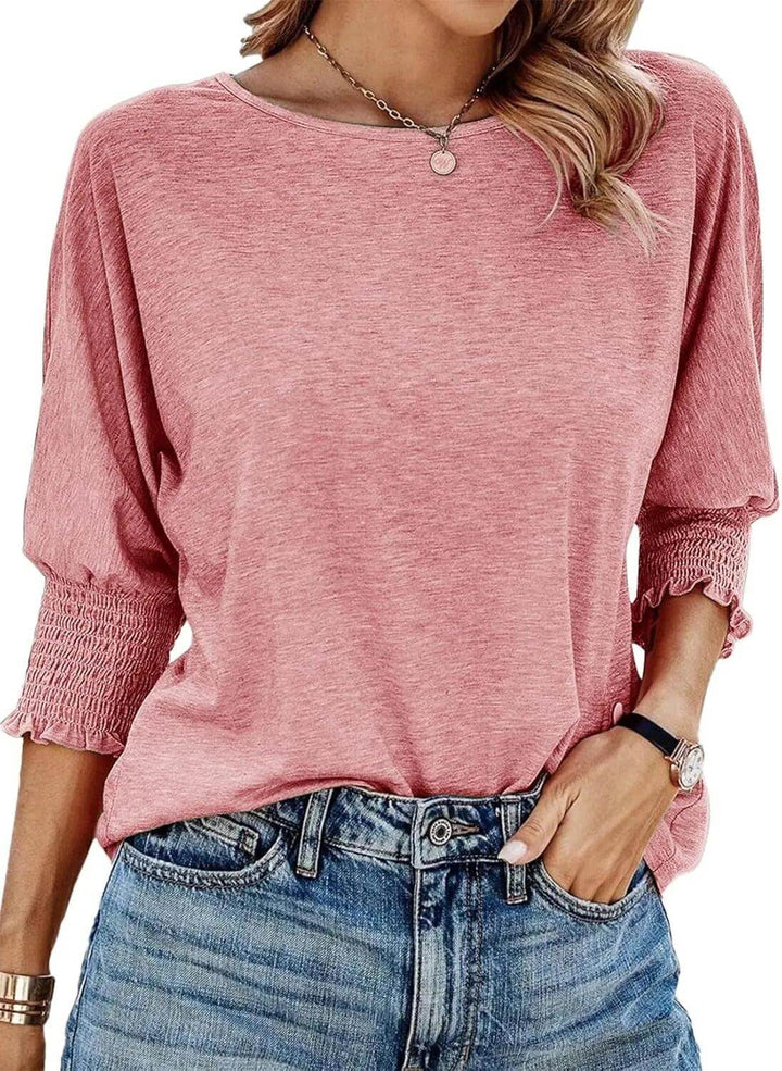 Women's Long Sleeve Ribbed Knit Top