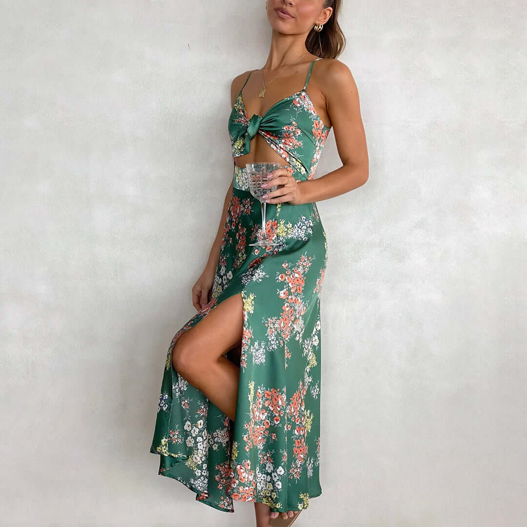 Women's Floral Midi Summer Dress