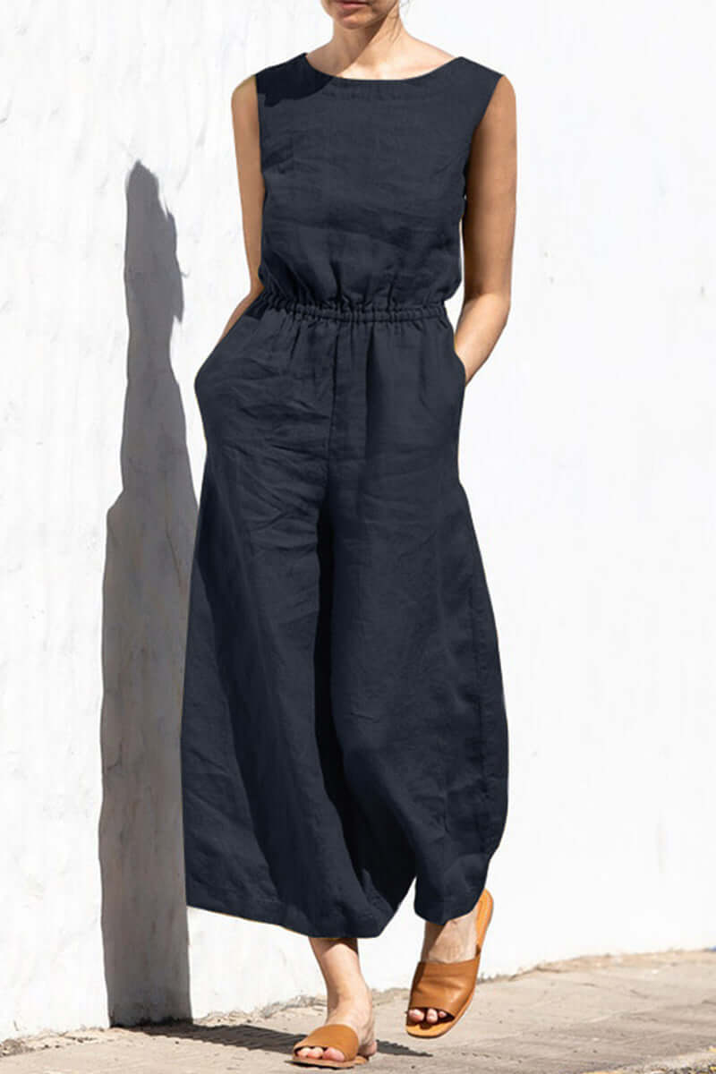 Women's Casual Loose-Fit Jumpsuit: Relaxed Style
