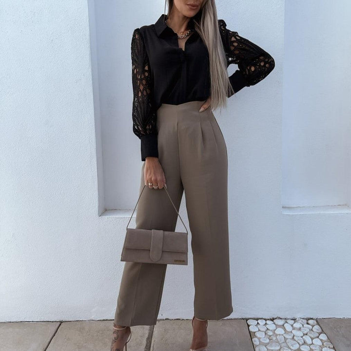 Elegant Lace Detail Women's Top