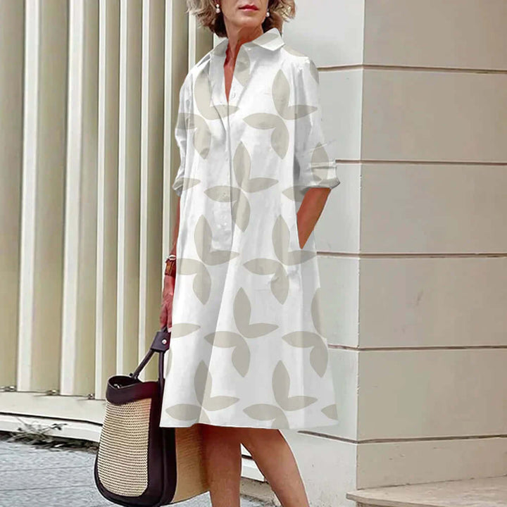 Women's Casual Knee-Length Midi Dress: Stretch, Breathable, Comfortable