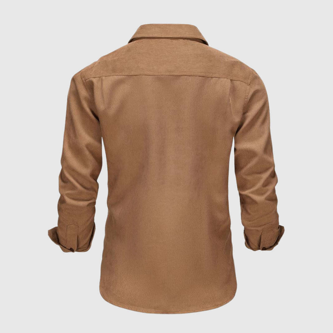 Men's Epaulet Work Shirt with Buckle Detail