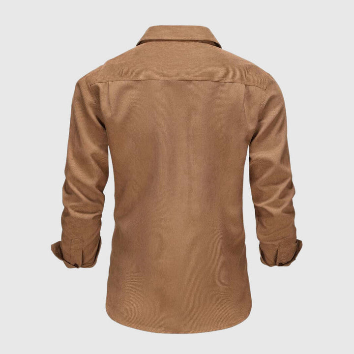 Men's Epaulet Work Shirt with Buckle Detail