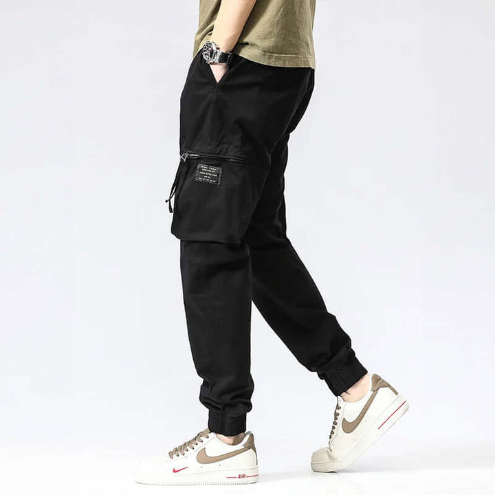 Men's Relaxed-Fit Multi-Pocket Casual Trousers