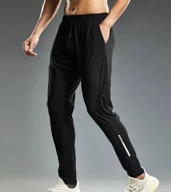 Men's Drawstring Two-Pocket Sweatpants: Relaxed Fit, Casual Style