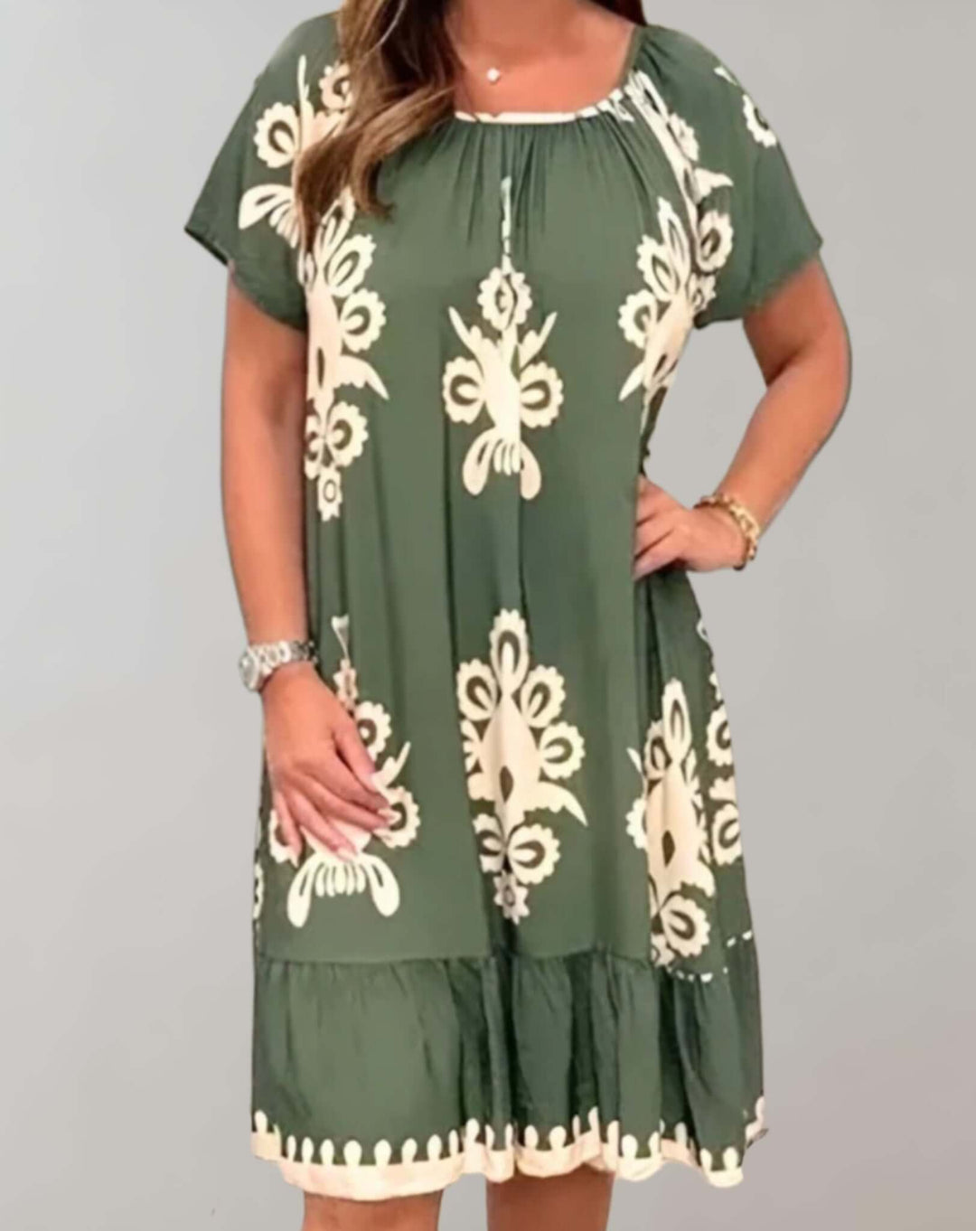 Women's Summer Floral Midi Dress