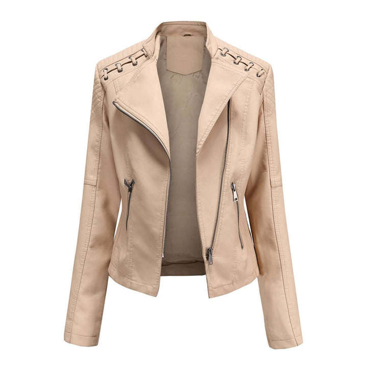 Women's PU Leather Motorcycle Jacket: Edgy Style & Comfort
