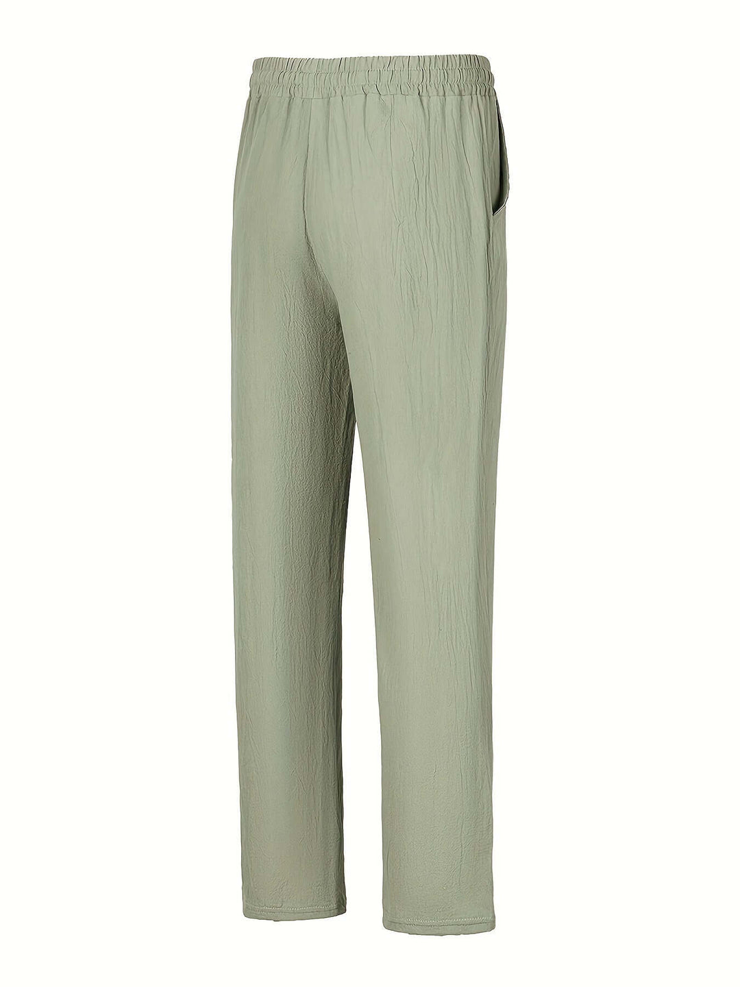 Men's Relaxed Fit Drawstring Linen Pants: Breathable Summer Trousers