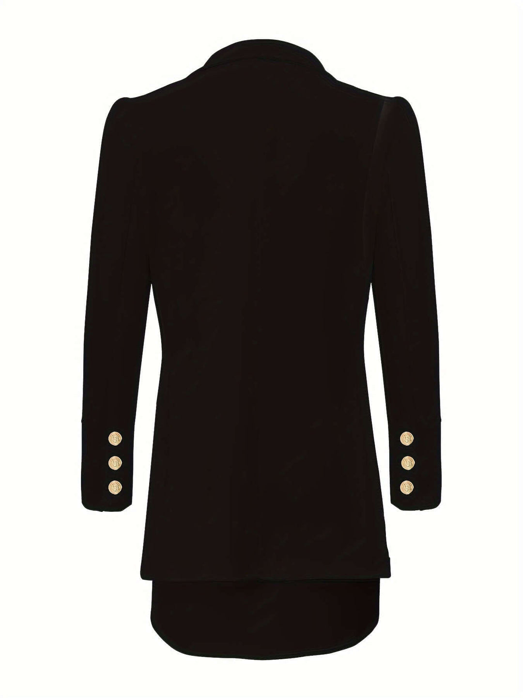 Women's Double-Breasted Blazer and Skirt Set