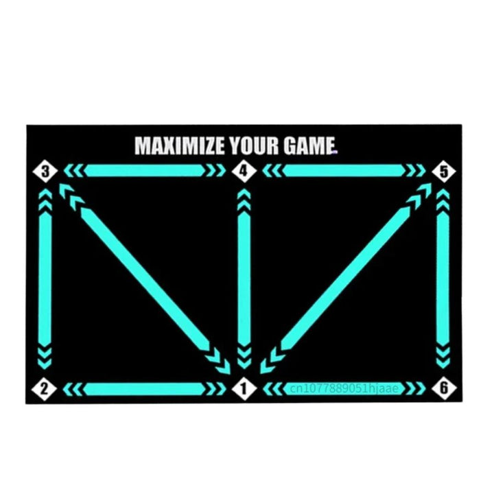 "Football Pro Training Mat, 2x2 meter anti-slip surface, boosts home practice, enhances dribbling, coordination, endurance sk