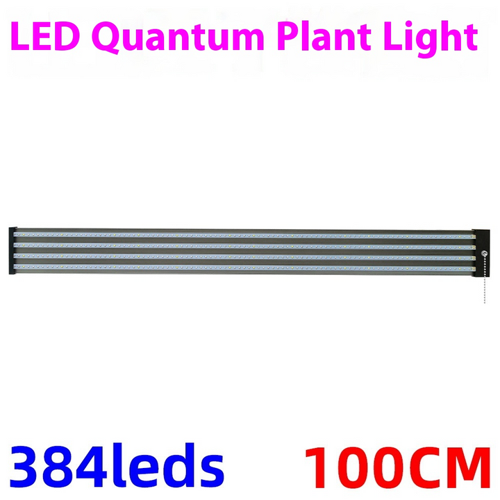 Full spectrum LED grow light with adjustable pull switch, mimics sunlight for plant growth, energy-efficient, promotes photos