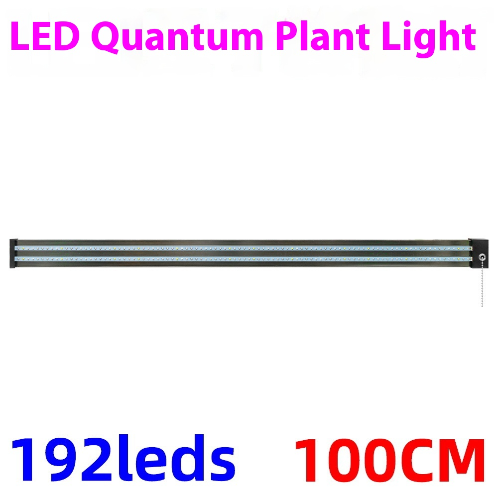 Full spectrum LED grow light with adjustable pull switch, mimics sunlight for plant growth, energy-efficient, promotes photos