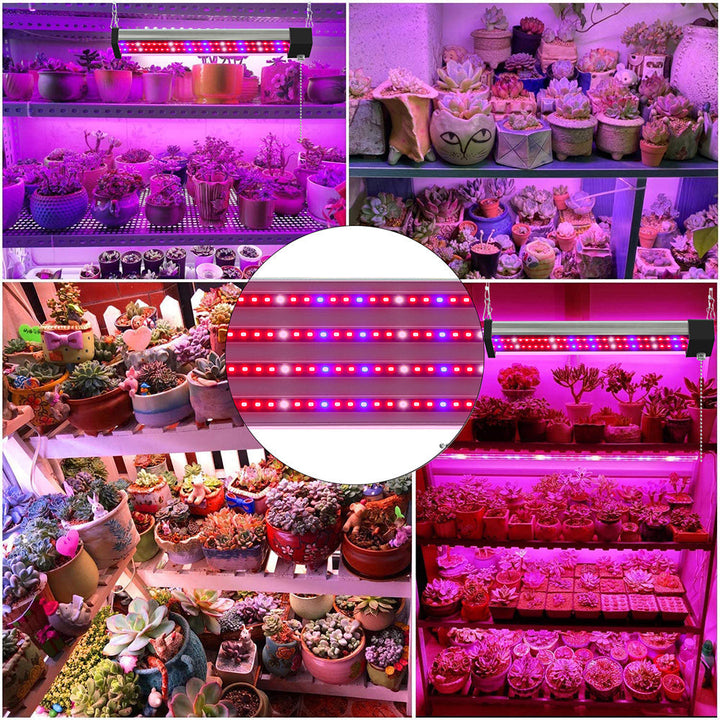 Full spectrum LED grow light with adjustable pull switch, mimics sunlight for plant growth, energy-efficient, promotes photos