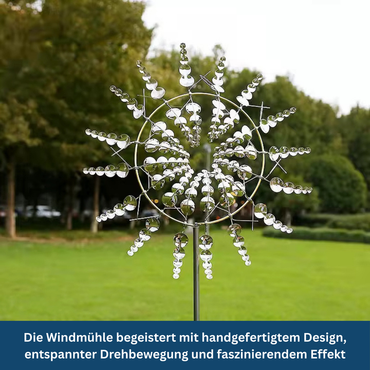 "Handcrafted wooden decorative garden windmill with classic design, perfect for outdoor charm and rustic appeal in your space