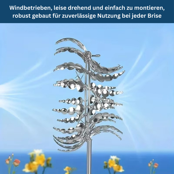 "Handcrafted wooden decorative garden windmill with classic design, perfect for outdoor charm and rustic appeal in your space