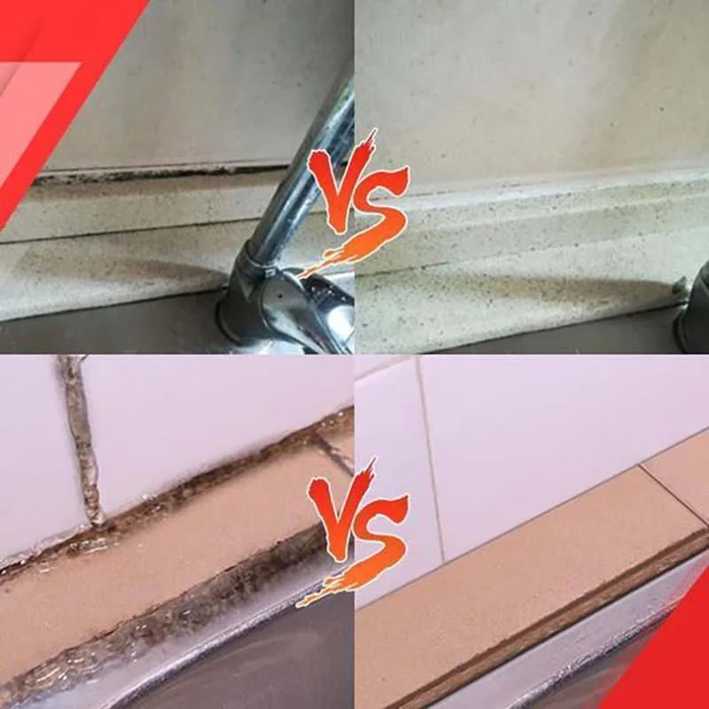 "Household Mold Remover Gel - Clear gel tube; removes stubborn mold stains; ideal for bathroom and kitchen cleaning."