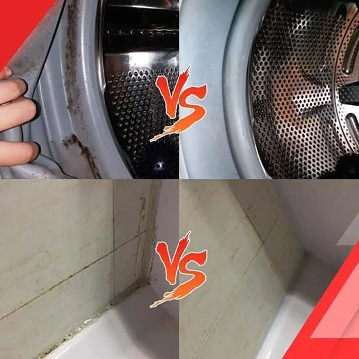 "Household Mold Remover Gel - Clear gel tube; removes stubborn mold stains; ideal for bathroom and kitchen cleaning."