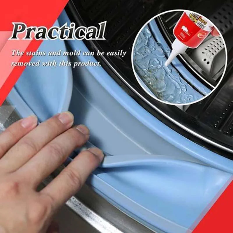 "Household Mold Remover Gel - Clear gel tube; removes stubborn mold stains; ideal for bathroom and kitchen cleaning."