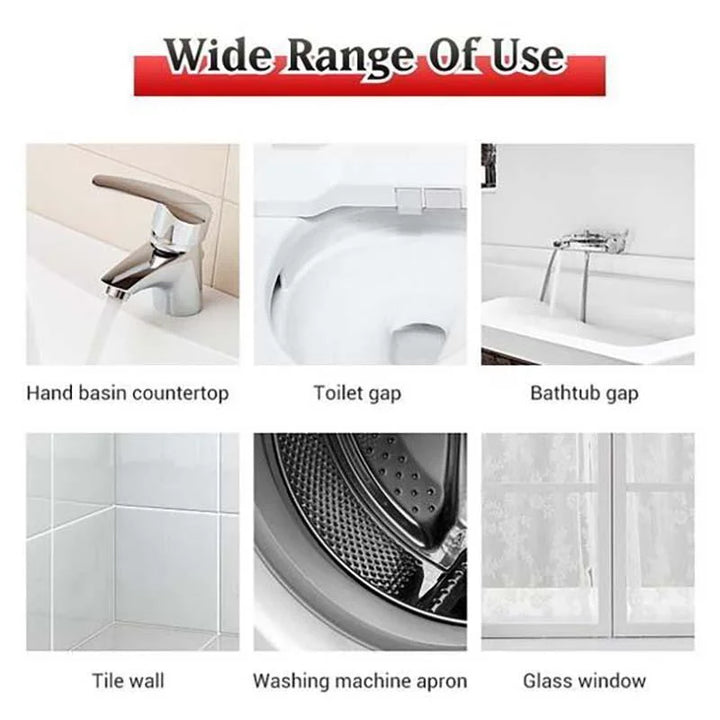 "Household Mold Remover Gel - Clear gel tube; removes stubborn mold stains; ideal for bathroom and kitchen cleaning."