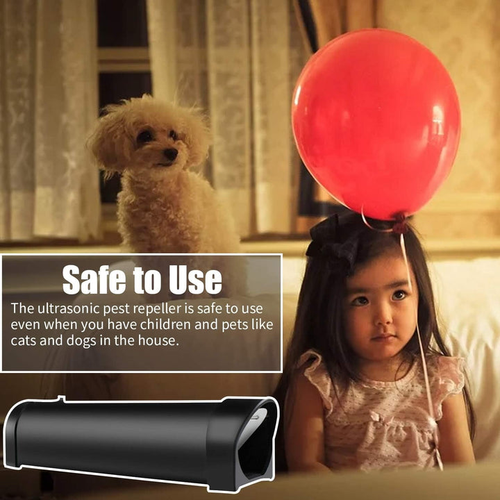 "Humane rat trap cage with self-locking door, sleek black ABS plastic, safe for kids and pets, ideal for indoor rodent contro