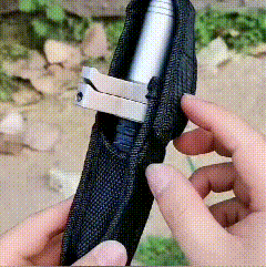 "Men's automatic self-defense walking stick, lightweight alloy, compact design, anti-slip grip, outdoor and urban use"