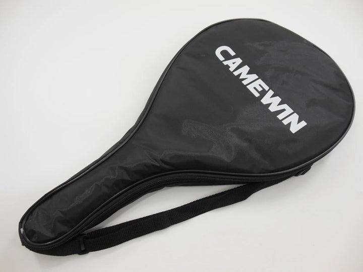 "Men’s carbon fibre paddle tennis racket, sleek design, ergonomic grip, lightweight for power and control on the court."