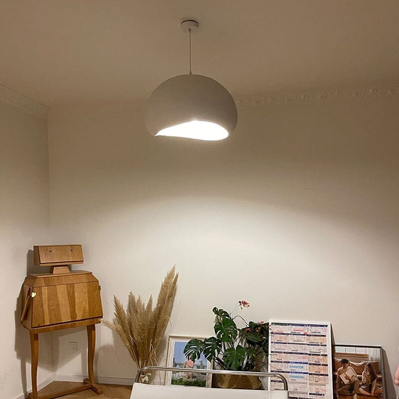 Modern Boho resin chandelier with soft glow, elegant design, and warm illumination; ideal for varied interiors and decor.