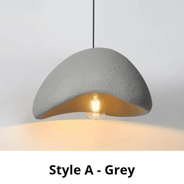 Modern Boho resin chandelier with soft glow, elegant design, and warm illumination; ideal for varied interiors and decor.