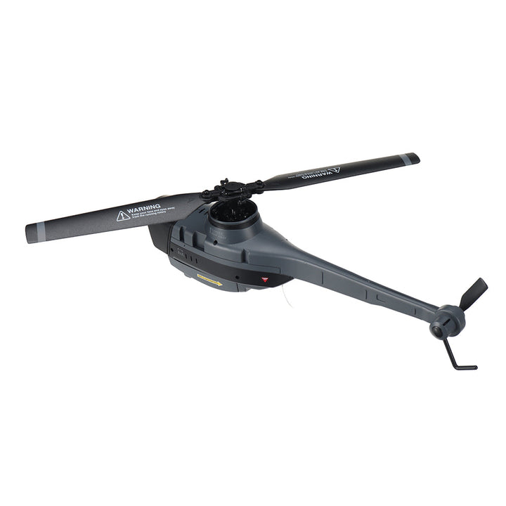 RC Helicopter with 1080P camera, robust frame, vibrant blades, flybarless, ideal for stable aerial photography and stunts.