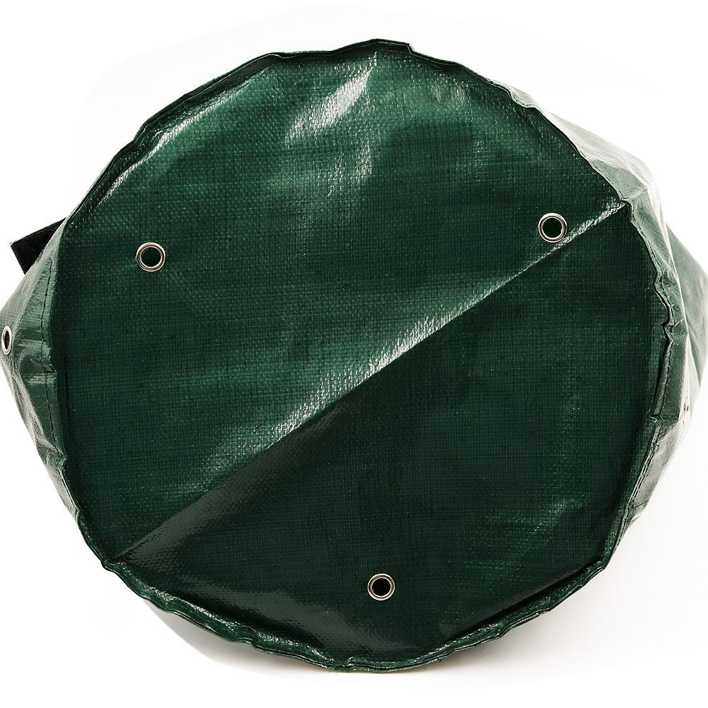 "Reusable potato planting grow bag with window, black or green, durable fabric, ideal for small gardens, easy potato harvesti