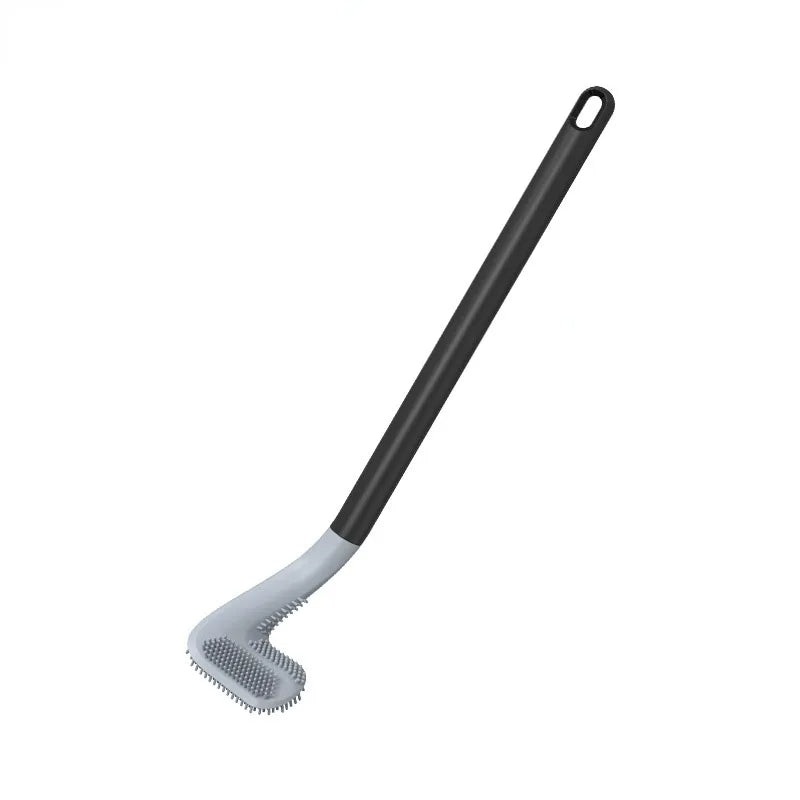 "Self-cleaning toilet brush with sleek design, durable bristles, and hygienic mechanism for modern bathrooms."
