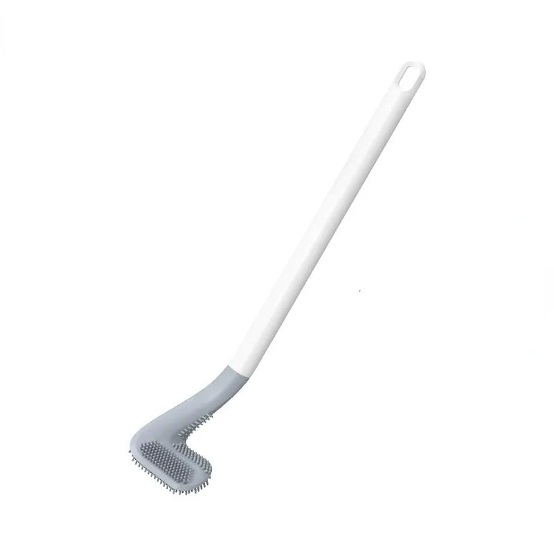 "Self-cleaning toilet brush with sleek design, durable bristles, and hygienic mechanism for modern bathrooms."