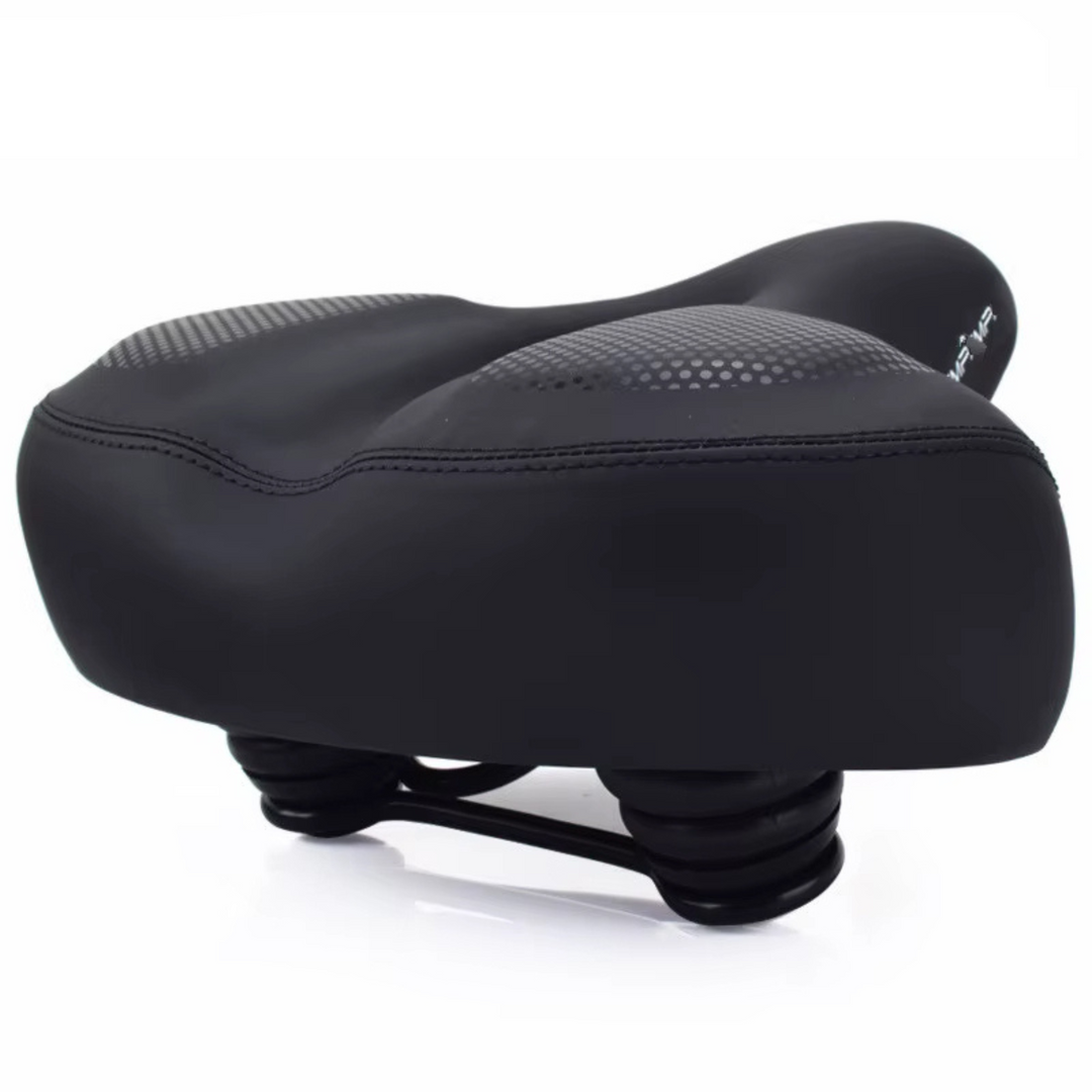 "Sleek brown ergonomic bicycle saddle with comfort design for long rides, ideal for cyclists seeking style and performance."