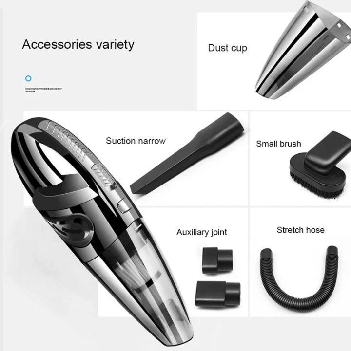 "Sleek cordless vacuum with cyclone suction, ideal for deep cleaning carpets, cars, and tight spaces effortlessly."