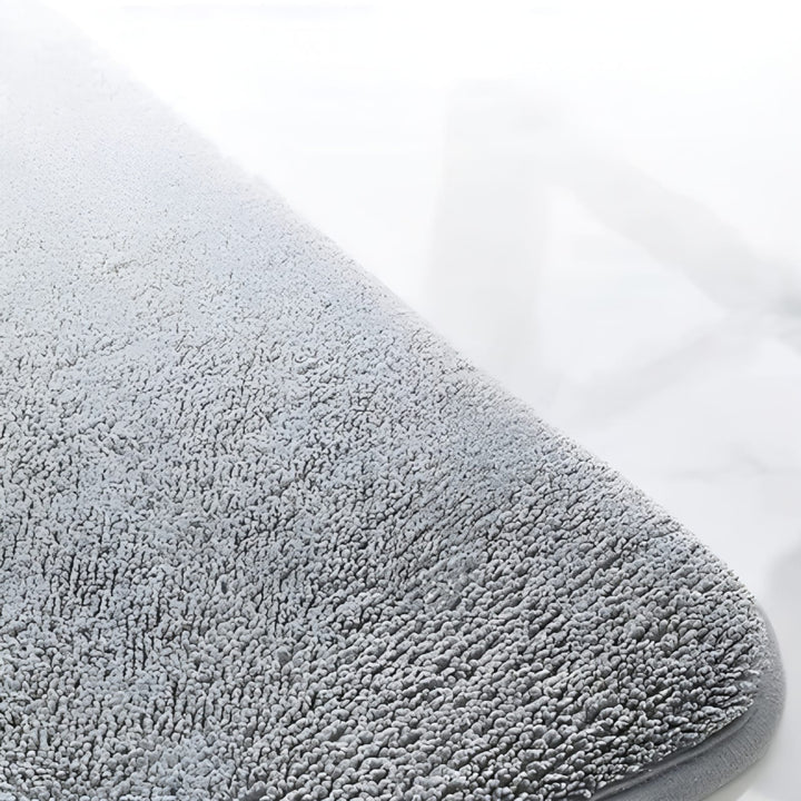 "Super Absorbent Velvet Bath Mat with Non-Slip Backing, Plush High-Density Foam for Luxurious Bathroom Comfort"