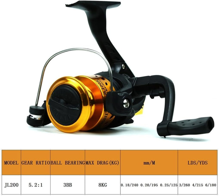 Telescopic fishing rod kit with spinning reel, carbon fiber, compact, travel-friendly, includes accessories, ideal for advent